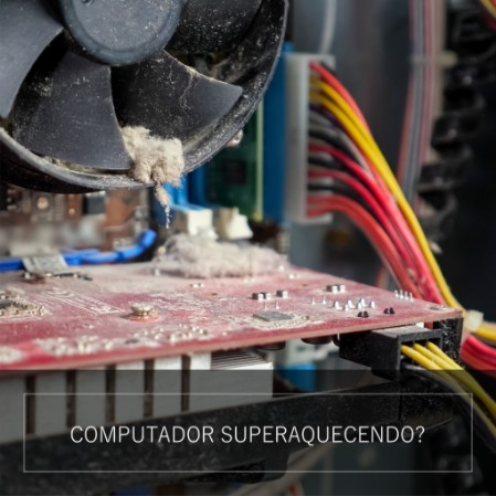 "Um computador superaquecido pode causar travamentos e até danos permanentes. Fazemos a limpeza, troca de pasta térmica e ajustes necessários para manter o desempenho ideal. Não arrisque perder seu equipamento, fale conosco e resolva!"